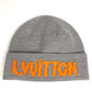 LOUIS VUITTON M5354A ロゴ バイカラー モノグラムヒップビーニー ビーニー 帽子 ニット帽 ニットキャップ ニット帽 ウール メンズ グレー