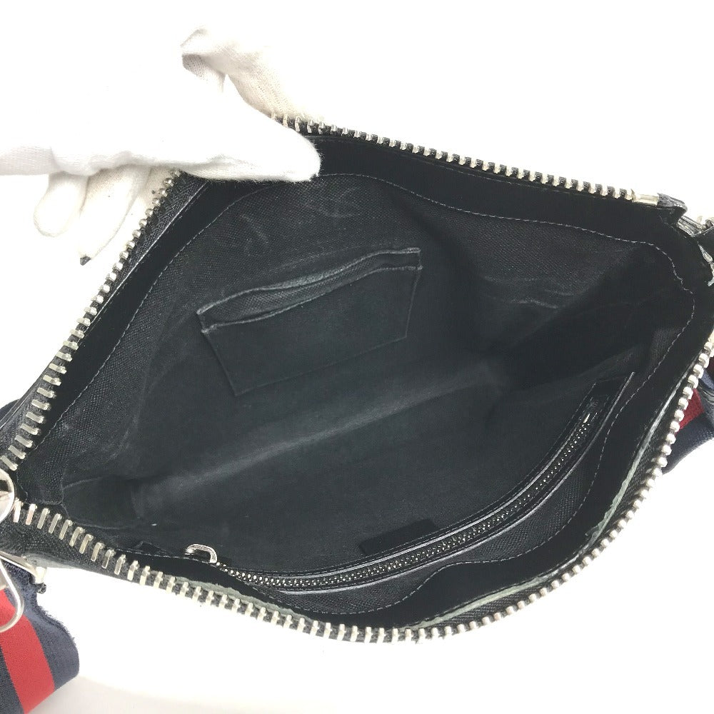 GUCCI 474137 GGスプリーム ロゴ クーリエ 斜め掛け カバン メッセンジャーバッグ ショルダーバッグ GGスプリームキャンバス ユニセックス ブラック