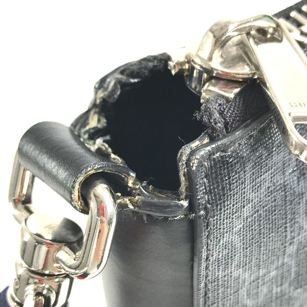 GUCCI 474137 GGスプリーム ロゴ クーリエ 斜め掛け カバン メッセンジャーバッグ ショルダーバッグ GGスプリームキャンバス ユニセックス ブラック