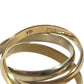 CARTIER K18 金 18K トリニティ ロゴ アクセサリー ジュエリー リング・指輪 YG750 レディース ゴールド