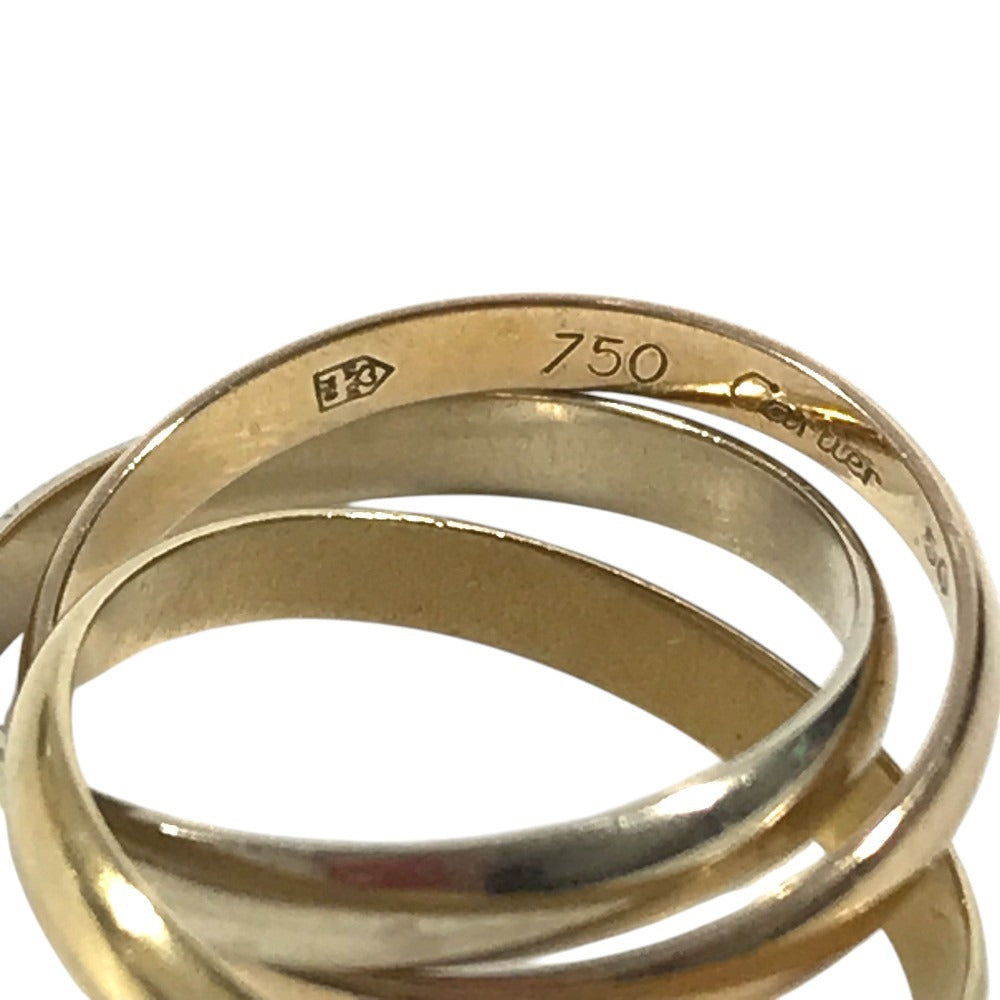 CARTIER K18 金 18K トリニティ ロゴ アクセサリー ジュエリー リング・指輪 YG750 レディース ゴールド