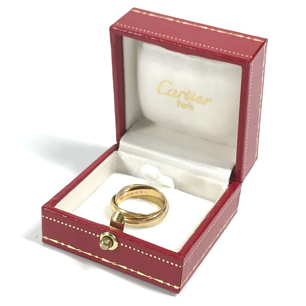 CARTIER K18 金 18K トリニティ ロゴ アクセサリー ジュエリー リング・指輪 YG750 レディース ゴールド