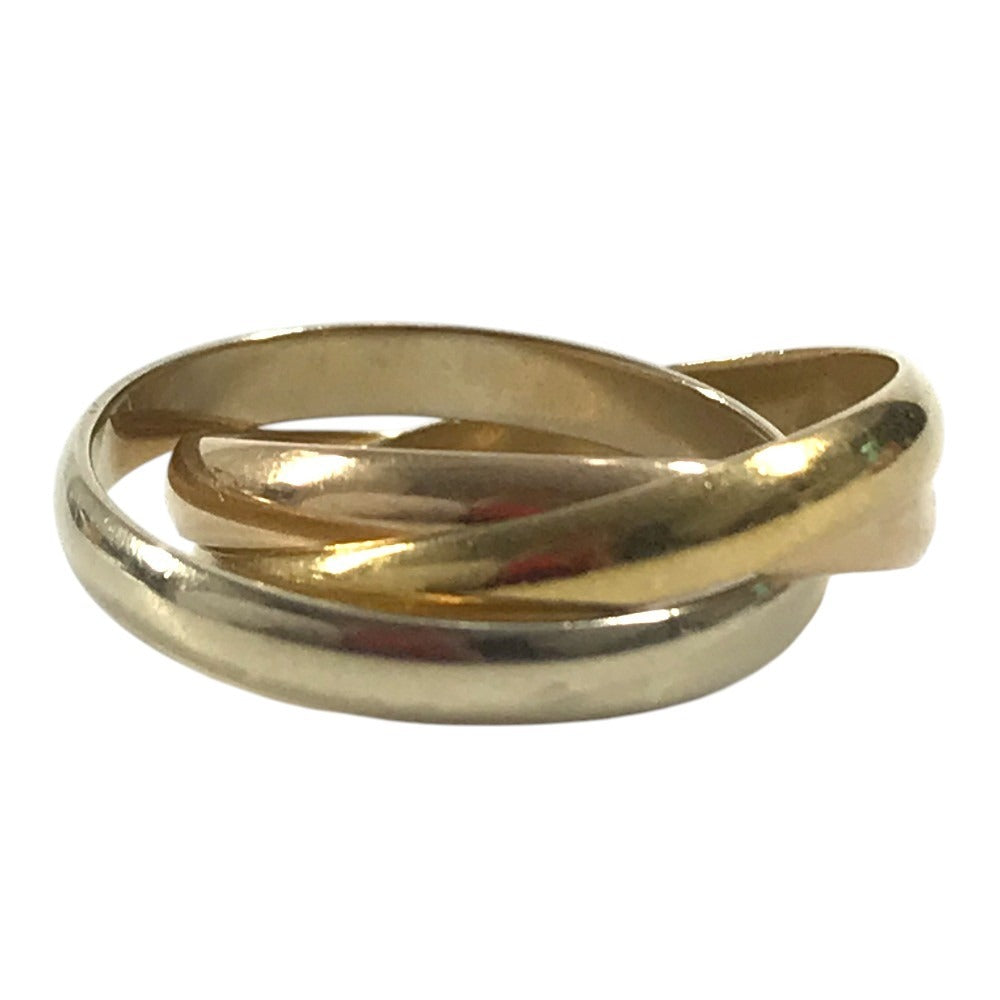 CARTIER K18 金 18K トリニティ ロゴ アクセサリー ジュエリー リング・指輪 YG750 レディース ゴールド
