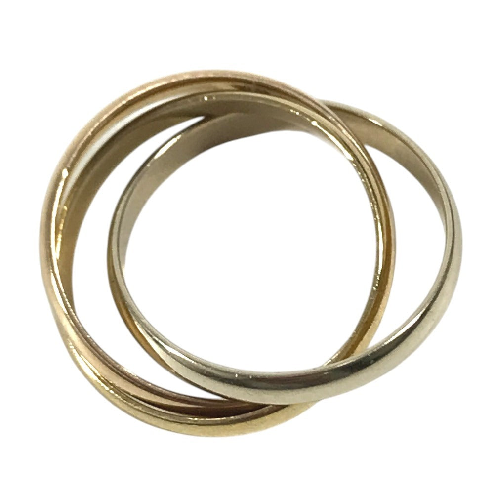 CARTIER K18 金 18K トリニティ ロゴ アクセサリー ジュエリー リング・指輪 YG750 レディース ゴールド