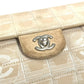 CHANEL ニュートラベルライン CC ココマーク ロゴ カバン 肩掛け フラップ チェーンバッグ ショルダーバッグ ナイロン レディース ベージュ