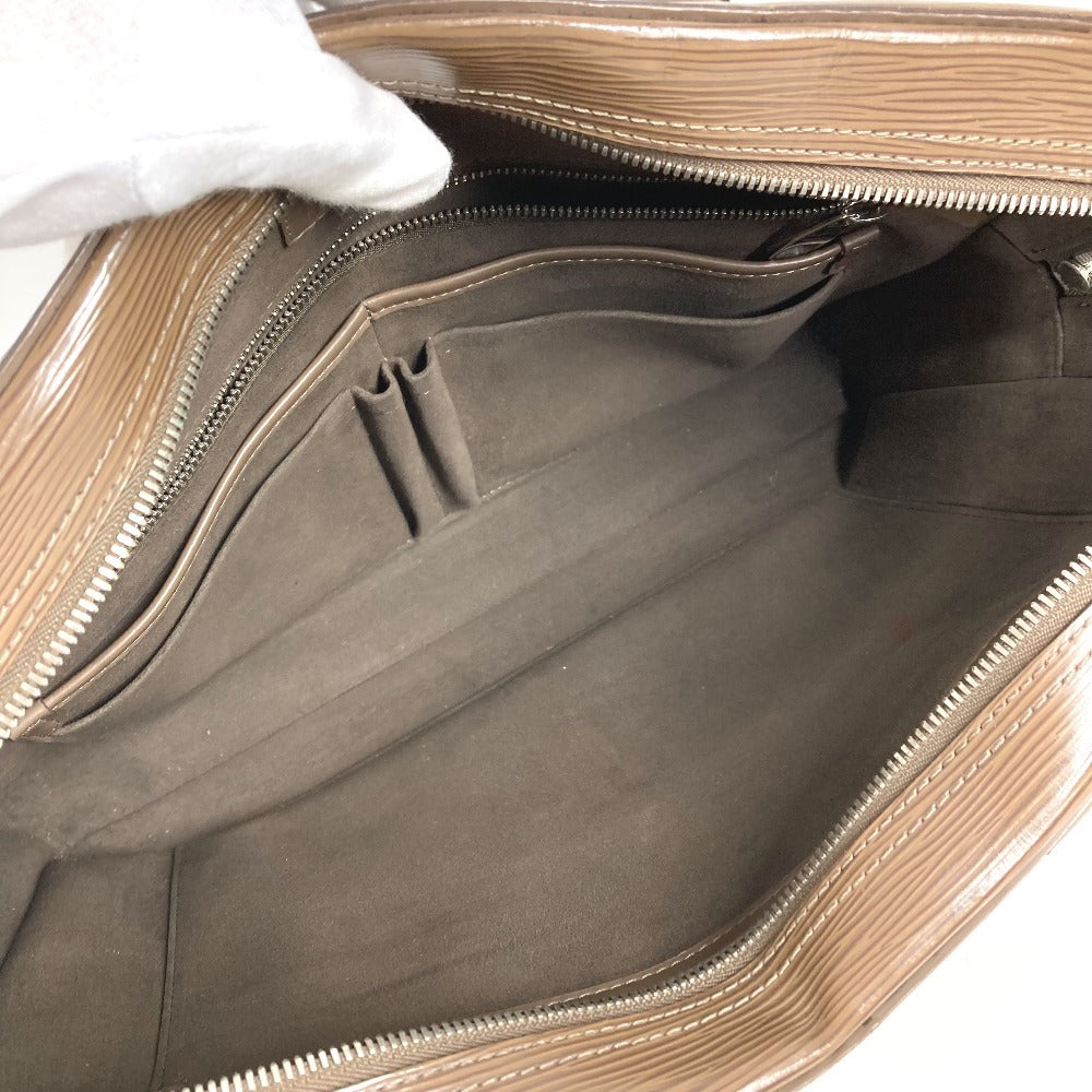 LOUIS VUITTON Epi PortoDocument Business PDB Hand Bag Document Bag Briefcase Business bag Epi Leather BrownBeigeBased Used