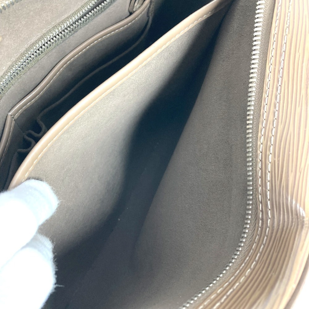 LOUIS VUITTON Epi PortoDocument Business PDB Hand Bag Document Bag Briefcase Business bag Epi Leather BrownBeigeBased Used
