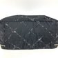 CHANEL Old travel line pouch bag Bag Hand Bag Nylon Black Used
