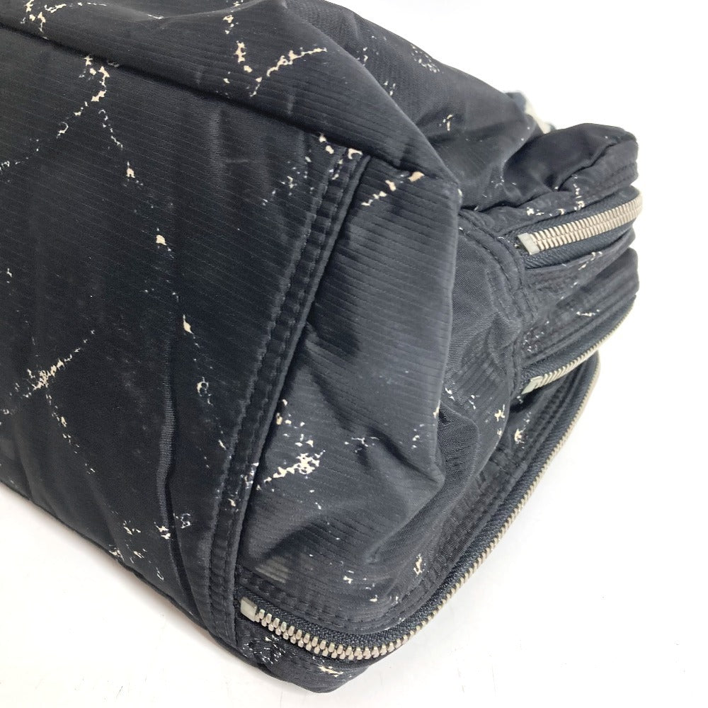 CHANEL Old travel line pouch bag Bag Hand Bag Nylon Black Used