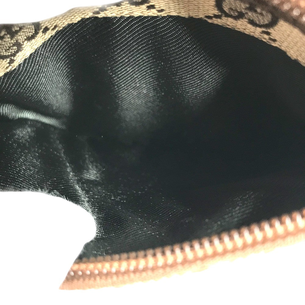GUCCI 03136 GG logo all-over pattern bag shawl Shoulder Bag GGCanvas/Leather Beige Used