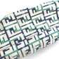 FENDI logo Bag Tote Bag shawl Shoulder Bag Leather/Canvas Green/Beige x blue Used