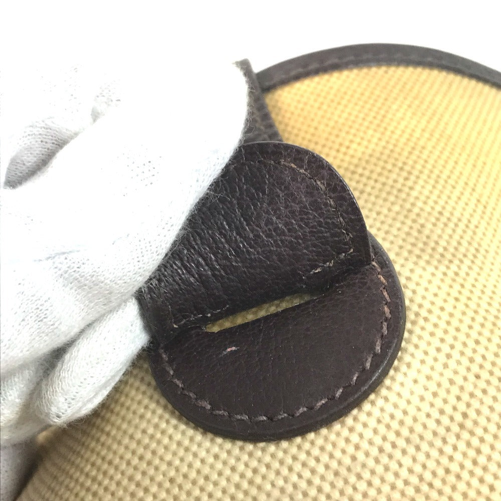 HERMES Evelyne 1 GM EvelyneGM Bag Crossbody Shoulder Bag Leather / Coated Canvas Beige/Brown Used
