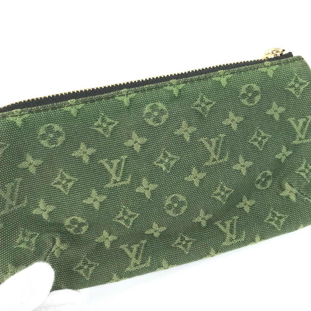 LOUIS VUITTON M92698 Monogram mini Ansophie Multi-Pouch Coin Compartment coin purse Wallet Pouch Monogram Mini Canvas khaki Used