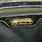 FENDI vintage Pecan Logo Stripe Tote Bag Vertical Tote Hand Bag PVC/Leather khaki Used