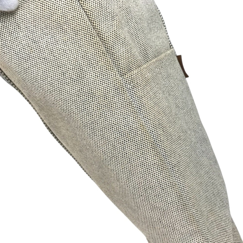 HERMES Fourre Tout Cabas Fourre Tout Cabas Tote Bag Vertical Hand Bag Canvas BlackBased/IvoryBased Used
