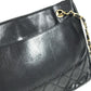 CHANEL vintage Matelasse Quilted Bag Double Chain Chain Bag Tote Bag Shoulder Bag Leather Black/Gold Used