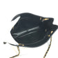 CHANEL vintage Matelasse Quilted Bag Double Chain Chain Bag Tote Bag Shoulder Bag Leather Black/Gold Used