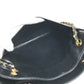CHANEL vintage Matelasse Quilted Bag Double Chain Chain Bag Tote Bag Shoulder Bag Leather Black/Gold Used