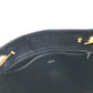 CHANEL vintage Matelasse Quilted Bag Double Chain Chain Bag Tote Bag Shoulder Bag Leather Black/Gold Used