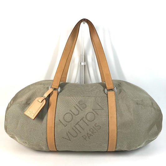 LOUIS VUITTON M93065 Damier Geant Akatan Shoulder Bag Duffle Bag Damier GeantCanvas serve Khaki Based Used