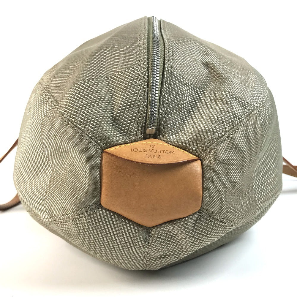 LOUIS VUITTON M93065 Damier Geant Akatan Shoulder Bag Duffle Bag Damier GeantCanvas serve Khaki Based Used