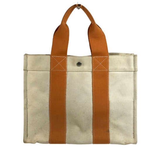 HERMES Bora Bora PM Bora Bora PM Bag Tote Bag Hand Bag cotton Orange/IvoryBased Used