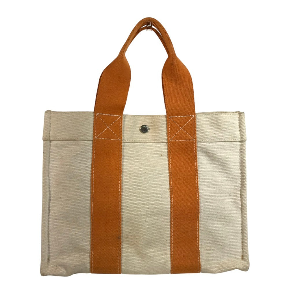 HERMES Bora Bora PM Bora Bora PM Bag Tote Bag Hand Bag cotton Orange/IvoryBased Used