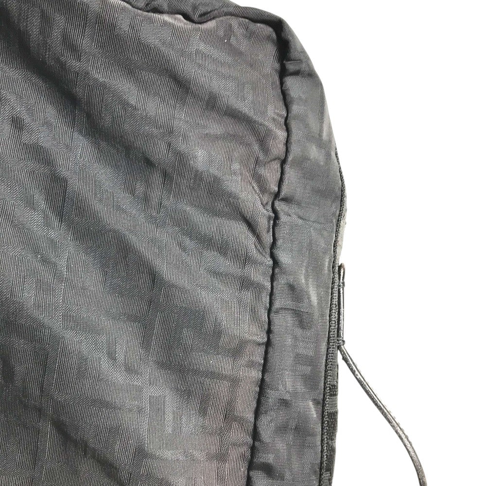 FENDI FF Logo Zucca Bag 2WAY Duffle Bag Nylon Black Used