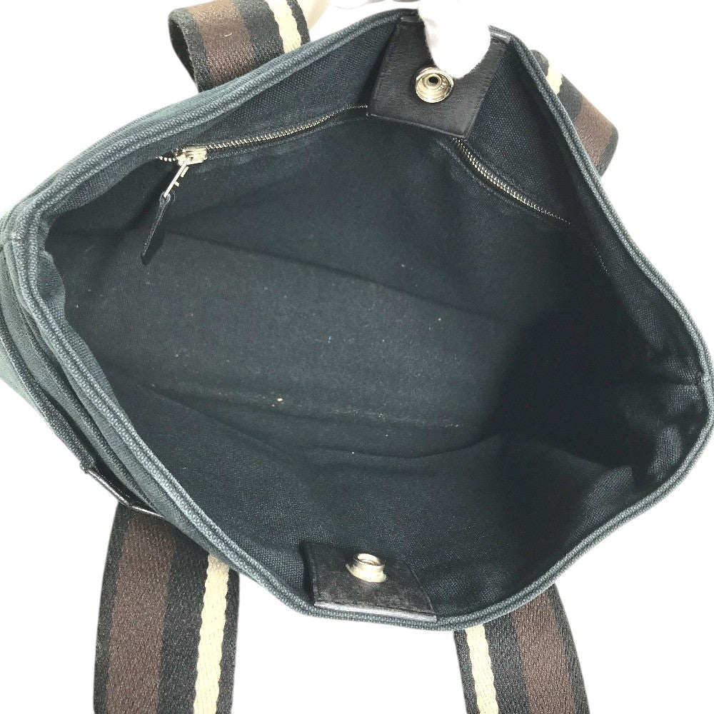 HERMES Trocahorizondal PM Tote Bag shoulder bag Tote Bag Canvas Navy Used