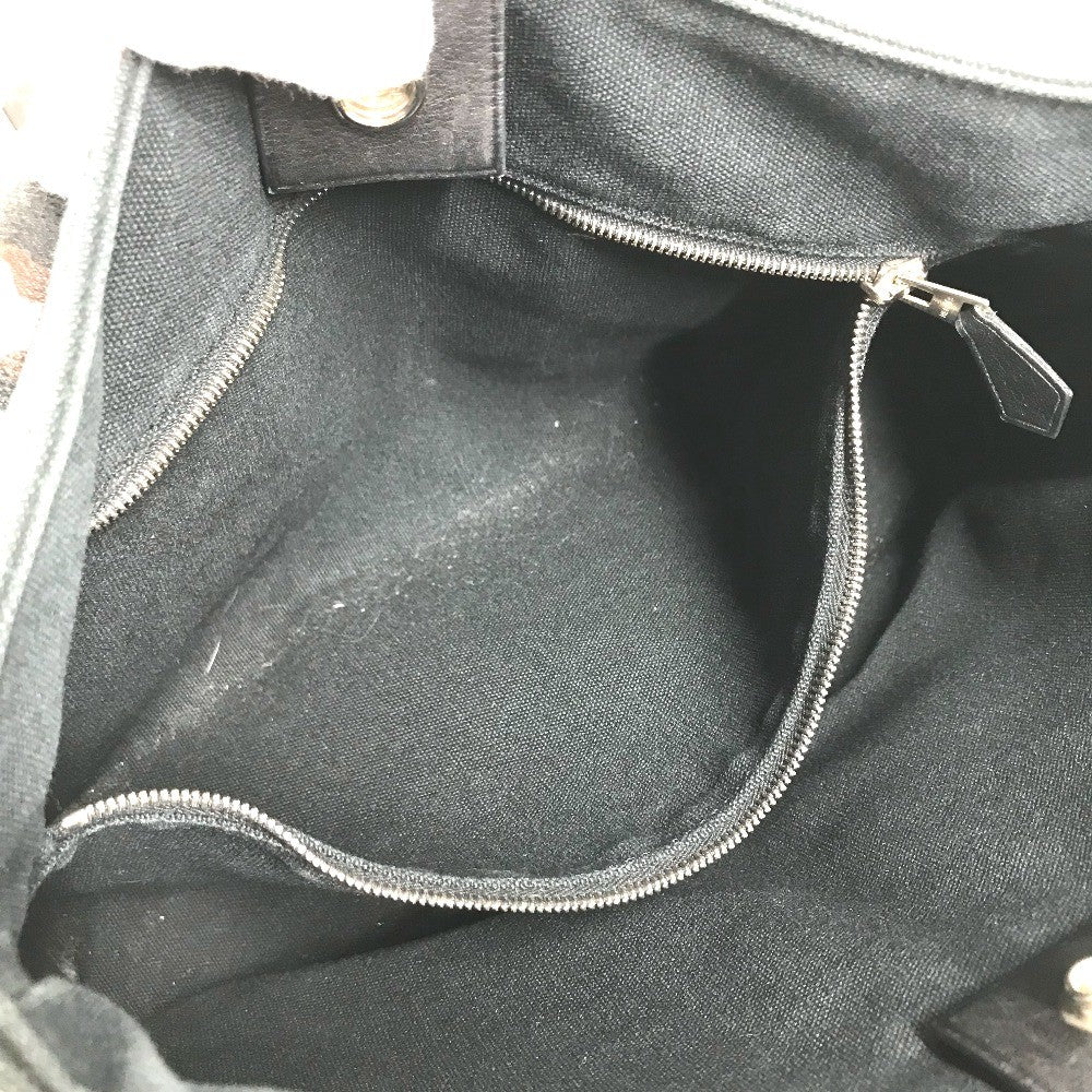 HERMES Trocahorizondal PM Tote Bag shoulder bag Tote Bag Canvas Navy Used
