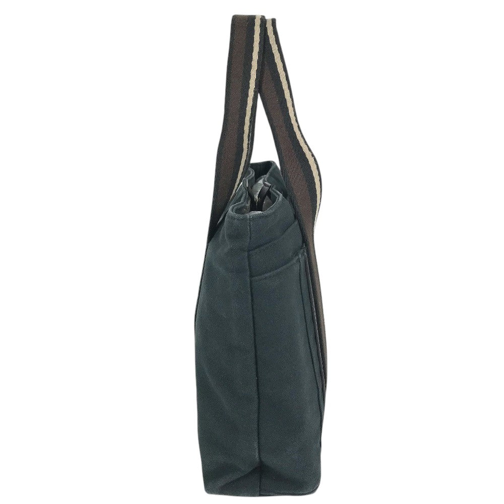 HERMES Trocahorizondal PM Tote Bag shoulder bag Tote Bag Canvas Navy Used