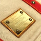 LOUIS VUITTON M40035 Antigua Cabas MM Bag Tote Bag shawl Shoulder Bag Canvas Beige/Red Used