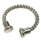 BVLGARI Silver925 Twist Key Holder Key ring SV925 Silver Used