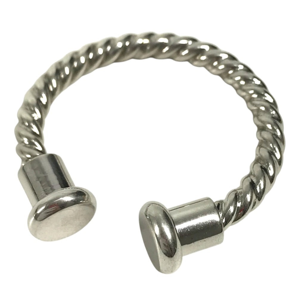 BVLGARI Silver925 Twist Key Holder Key ring SV925 Silver Used