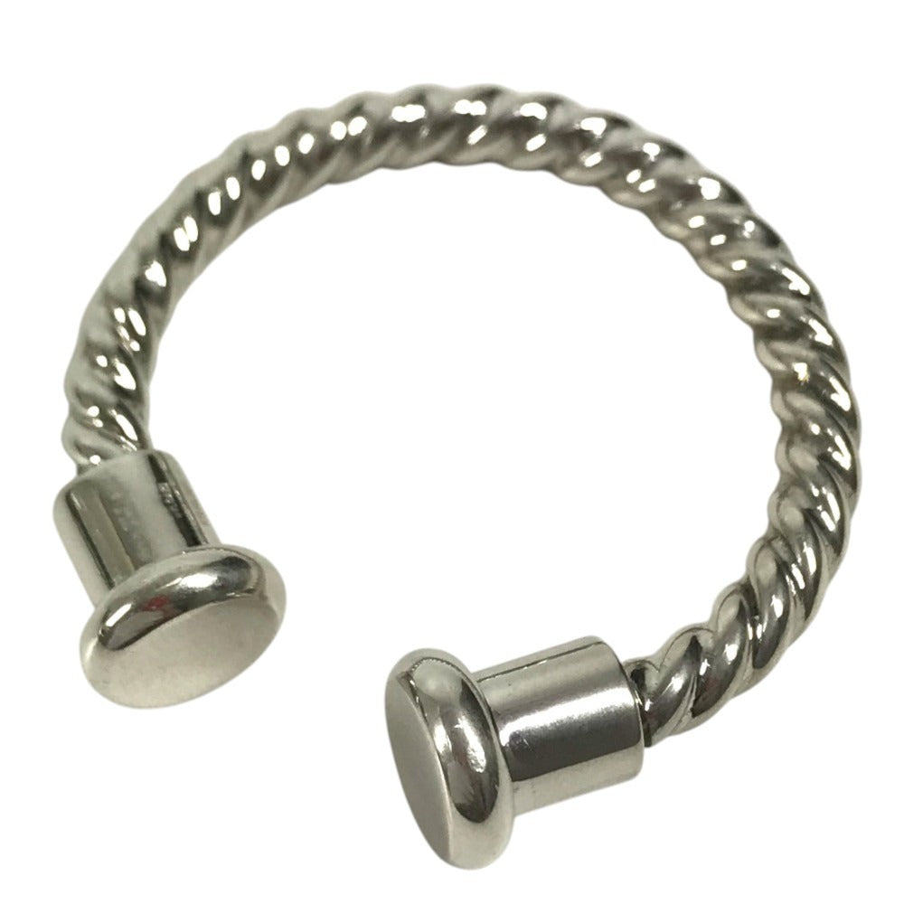 BVLGARI Silver925 Twist Key Holder Key ring SV925 Silver Used