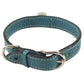 HERMES pet color Kelly collar Dog Animal Collar Leather blue/Silver Used