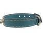 HERMES pet color Kelly collar Dog Animal Collar Leather blue/Silver Used