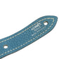 HERMES pet color Kelly collar Dog Animal Collar Leather blue/Silver Used