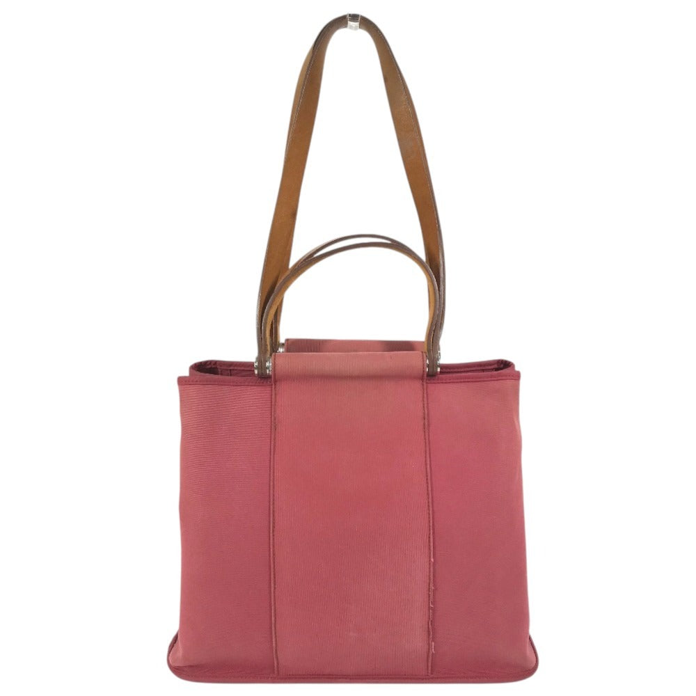 HERMES vertical Kabak Elan PM Kabak Elan PM Shoulder Bag, 2-Way Bag Tote Bag Leather/Canvas RedBased/Brown Used