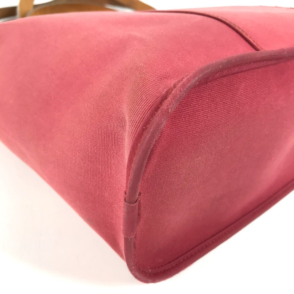 HERMES vertical Kabak Elan PM Kabak Elan PM Shoulder Bag, 2-Way Bag Tote Bag Leather/Canvas RedBased/Brown Used