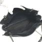 BVLGARI logo Shoulder Bag, Shoulder Bag, Double Chain Tote Bag Leather Black Used