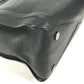 BVLGARI logo Shoulder Bag, Shoulder Bag, Double Chain Tote Bag Leather Black Used