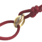 CARTIER K18 Gold 18K Trinity Cord Bracelet Accessory Jewelry Bangle Bracelet Au750 Red Used