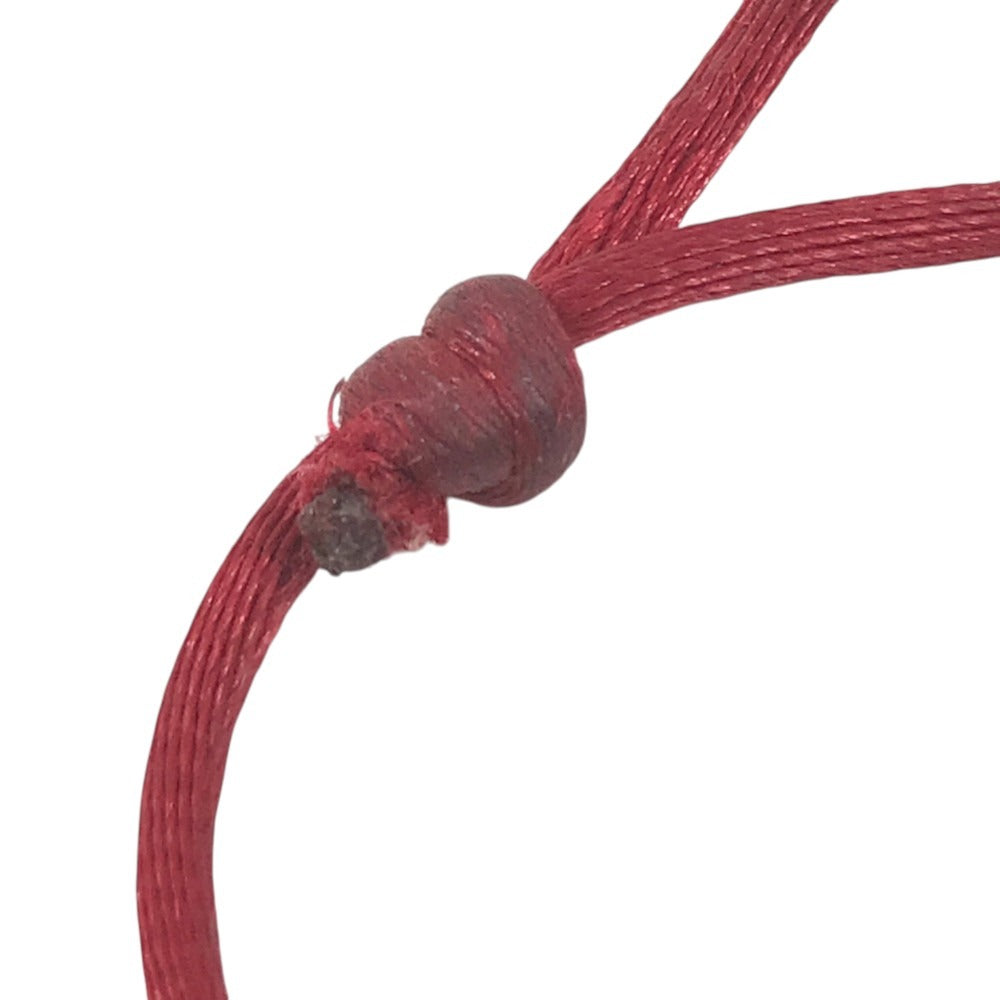 CARTIER K18 Gold 18K Trinity Cord Bracelet Accessory Jewelry Bangle Bracelet Au750 Red Used