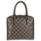 LOUIS VUITTON N51150 Damier Brera Bag Hand Bag Damier Canvas Ebene Brown Used