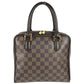 LOUIS VUITTON N51150 Damier Brera Bag Hand Bag Damier Canvas Ebene Brown Used