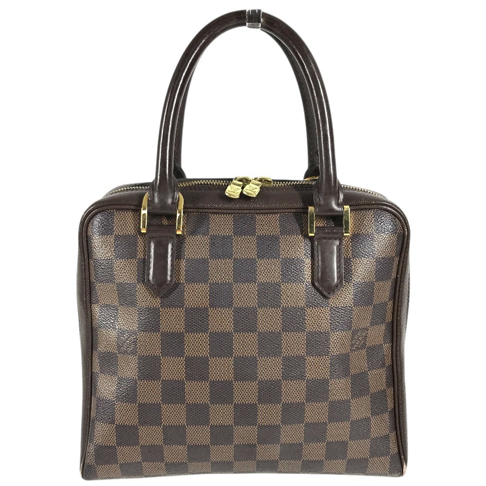 LOUIS VUITTON N51150 Damier Brera Bag Hand Bag Damier Canvas Ebene Brown Used