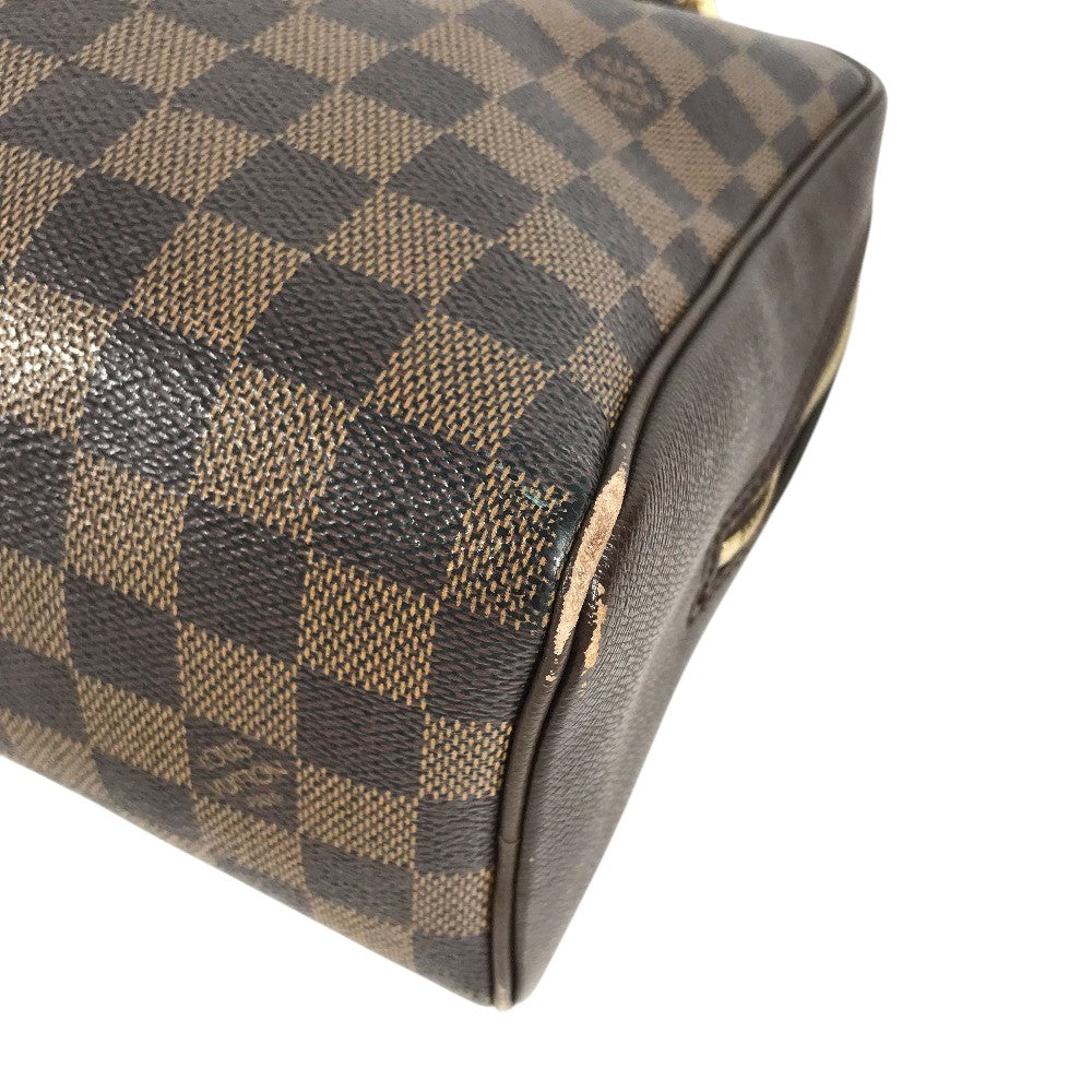 LOUIS VUITTON N51150 Damier Brera Bag Hand Bag Damier Canvas Ebene Brown Used
