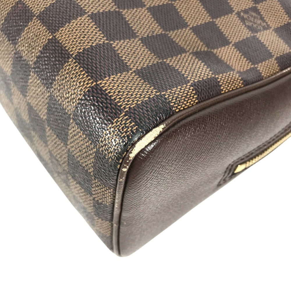 LOUIS VUITTON N51150 Damier Brera Bag Hand Bag Damier Canvas Ebene Brown Used