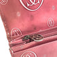 CARTIER Happy birthday logo Long Wallet Bi-fold Flap Long Wallet Leather pink Used